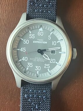 Timex Expedition Gray Dial with Navy Fabric Strap